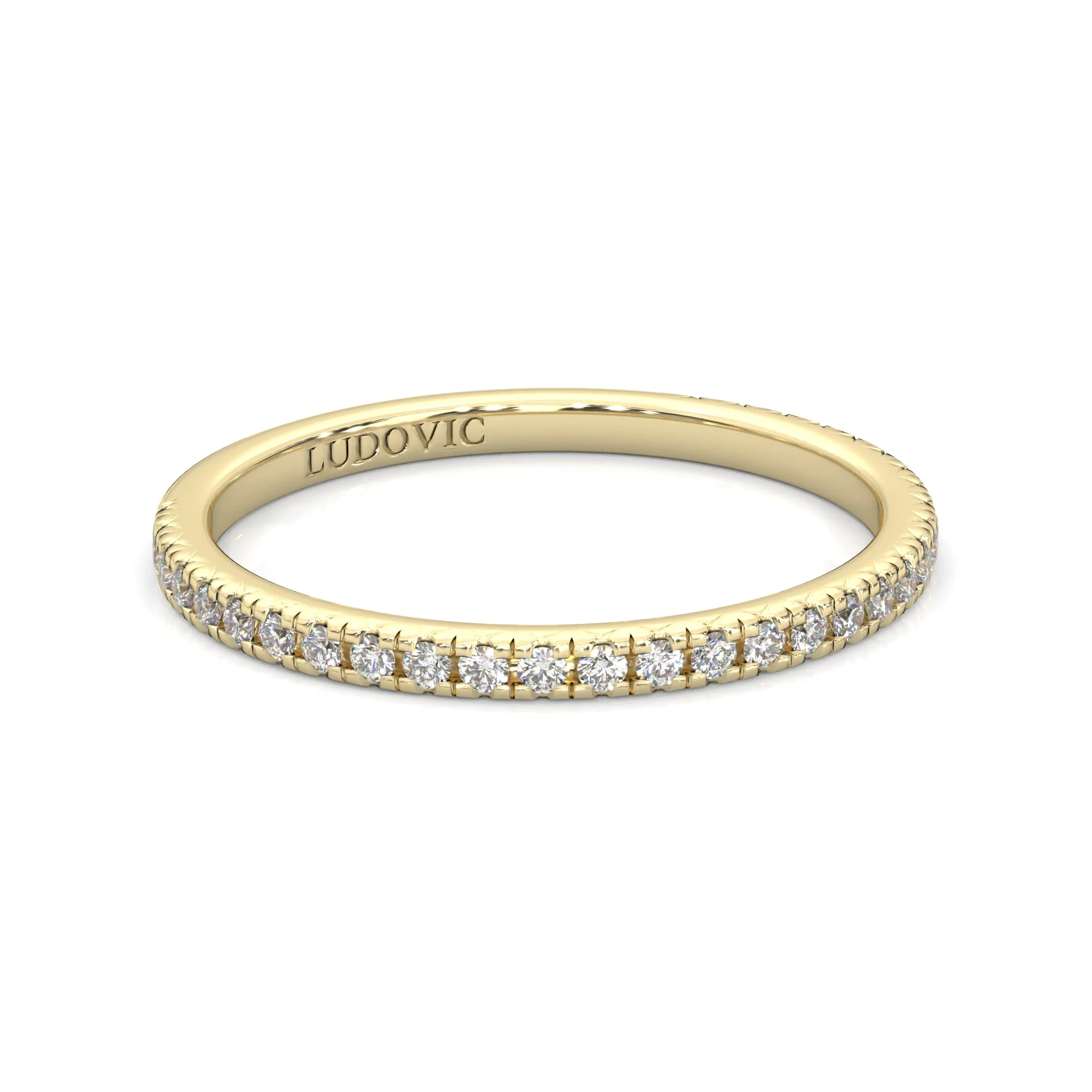 The Luminous II Moissanite Wedding Set (14k Solid Yellow Gold) - Image 4