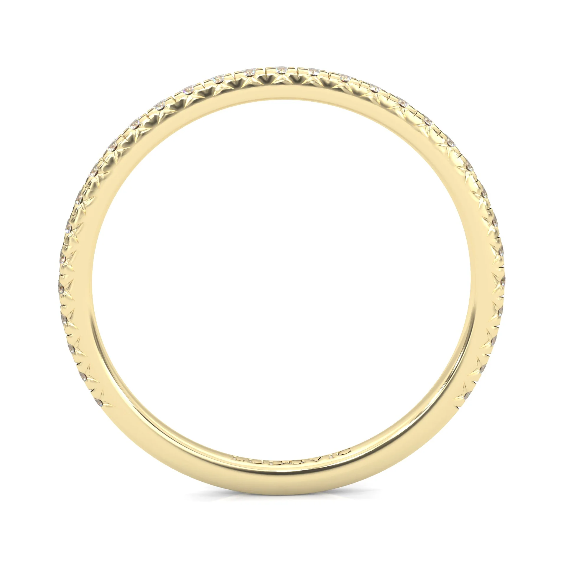 The Luminous II Moissanite Wedding Set (14k Solid Yellow Gold) - Image 7