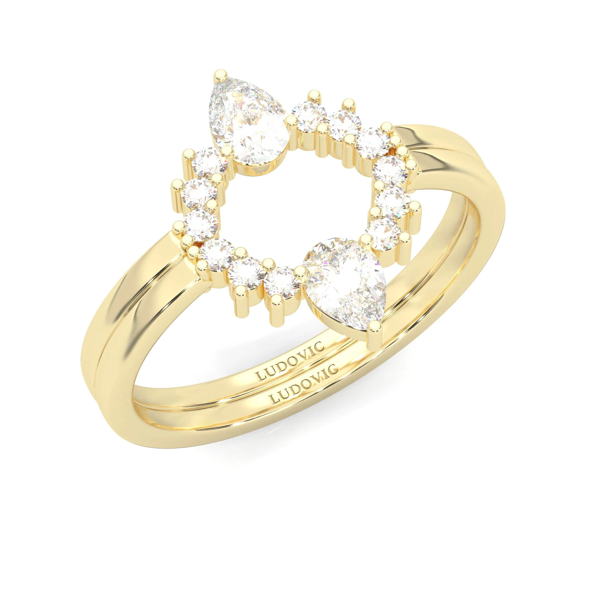 The Universal Dual Bands ( Yellow Gold ) - Image 5
