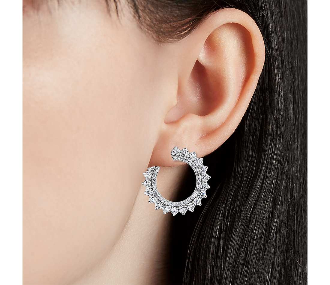 The Lustrous Pledge Moissanite Earring - Image 4