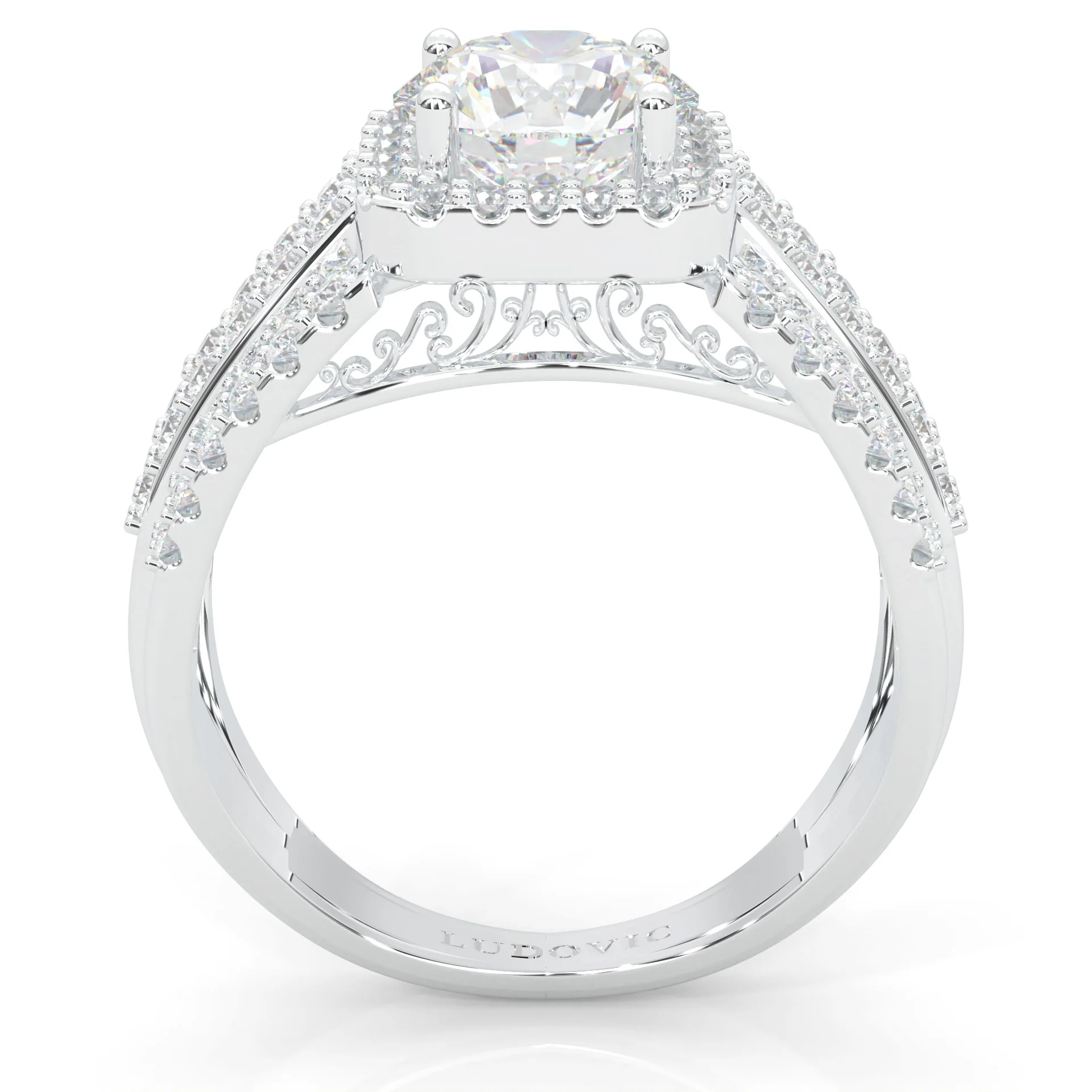 The Multi-Row Moissanite Cocktail Ring (14k Solid Gold) - Image 5