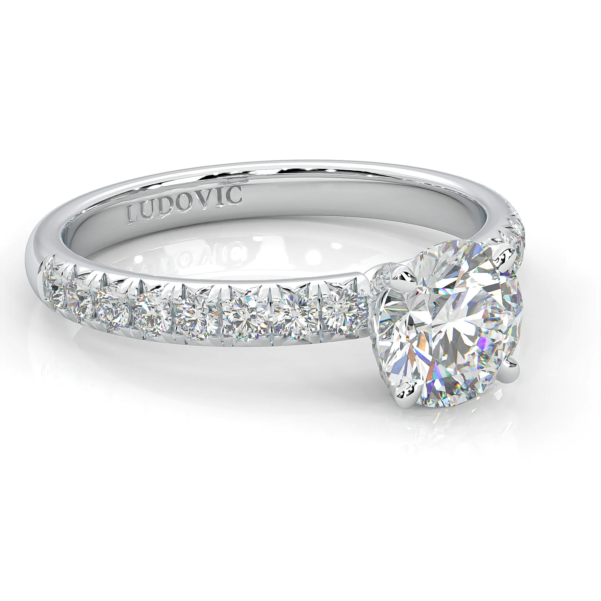 The Precious Vow Pin Moissanite Engagement Ring (14k Solid Gold) - Image 3