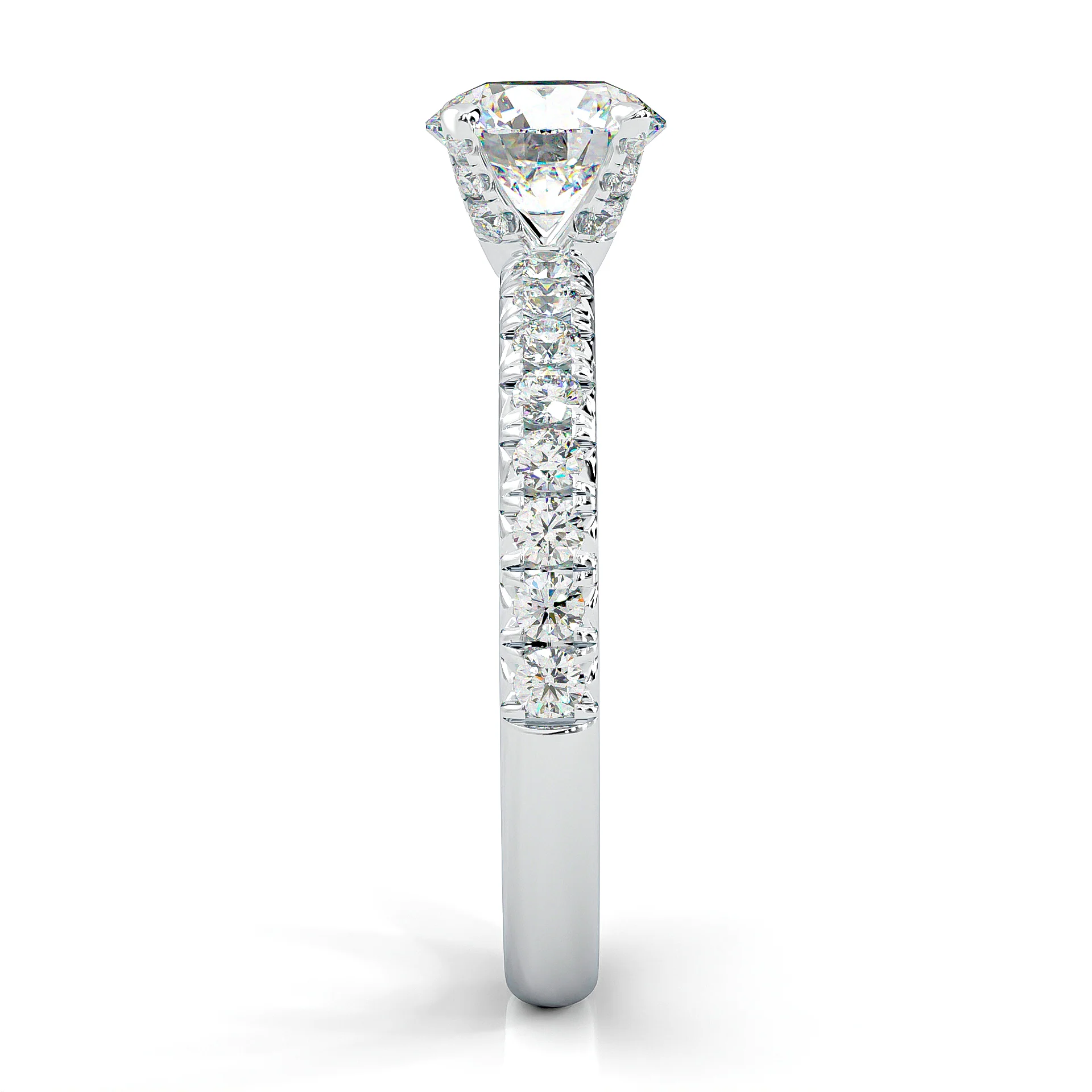 The Precious Vow Pin Moissanite Engagement Ring (14k Solid Gold) - Image 4