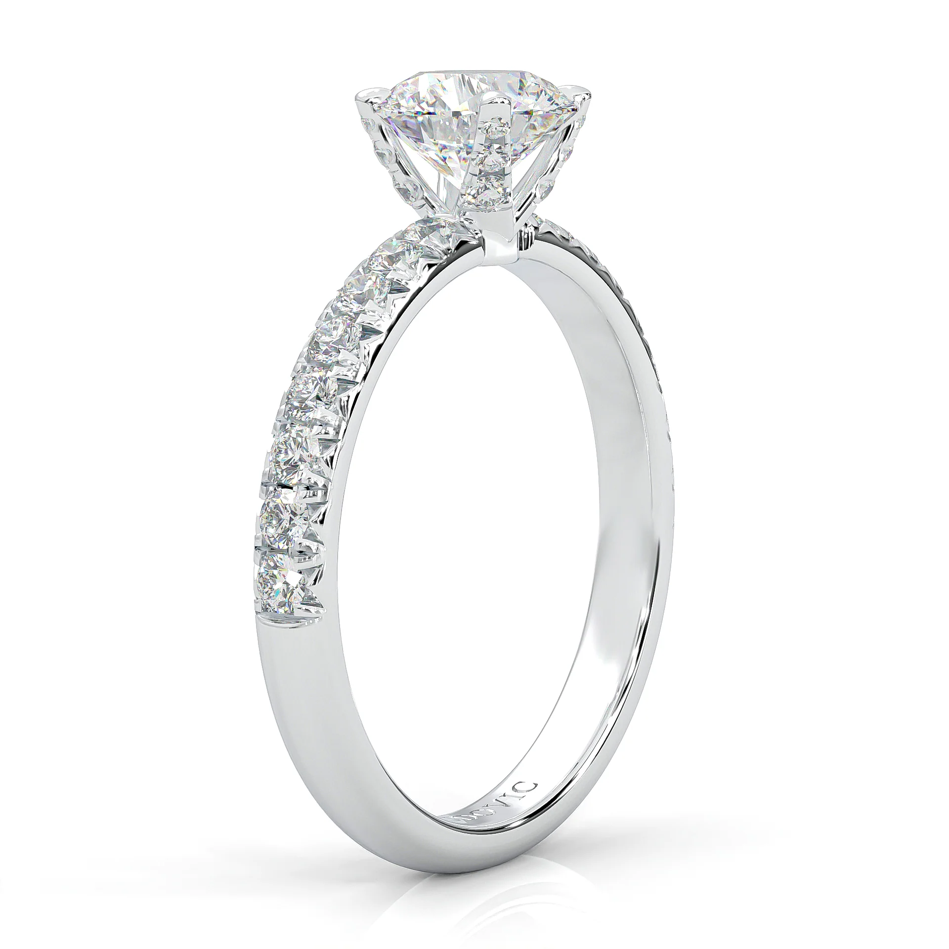 The Precious Vow Pin Moissanite Engagement Ring (14k Solid Gold) - Image 5