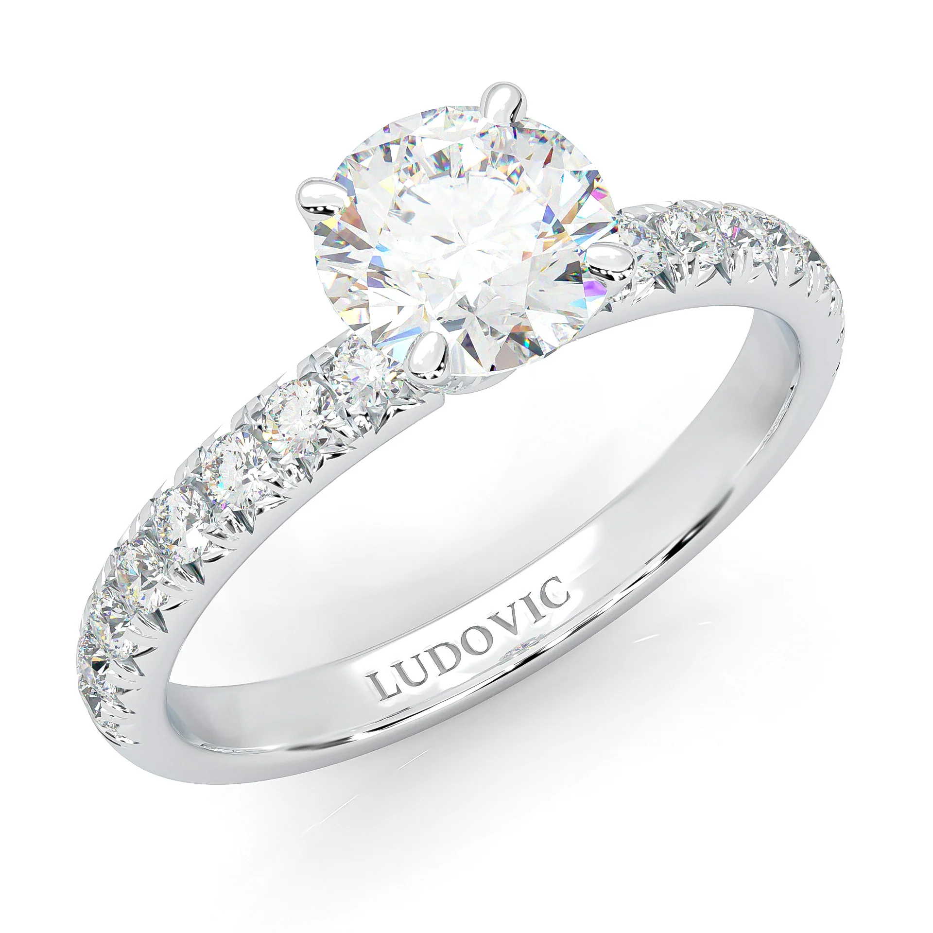 The Precious Vow Pin Moissanite Engagement Ring (14k Solid Gold) - Image 6