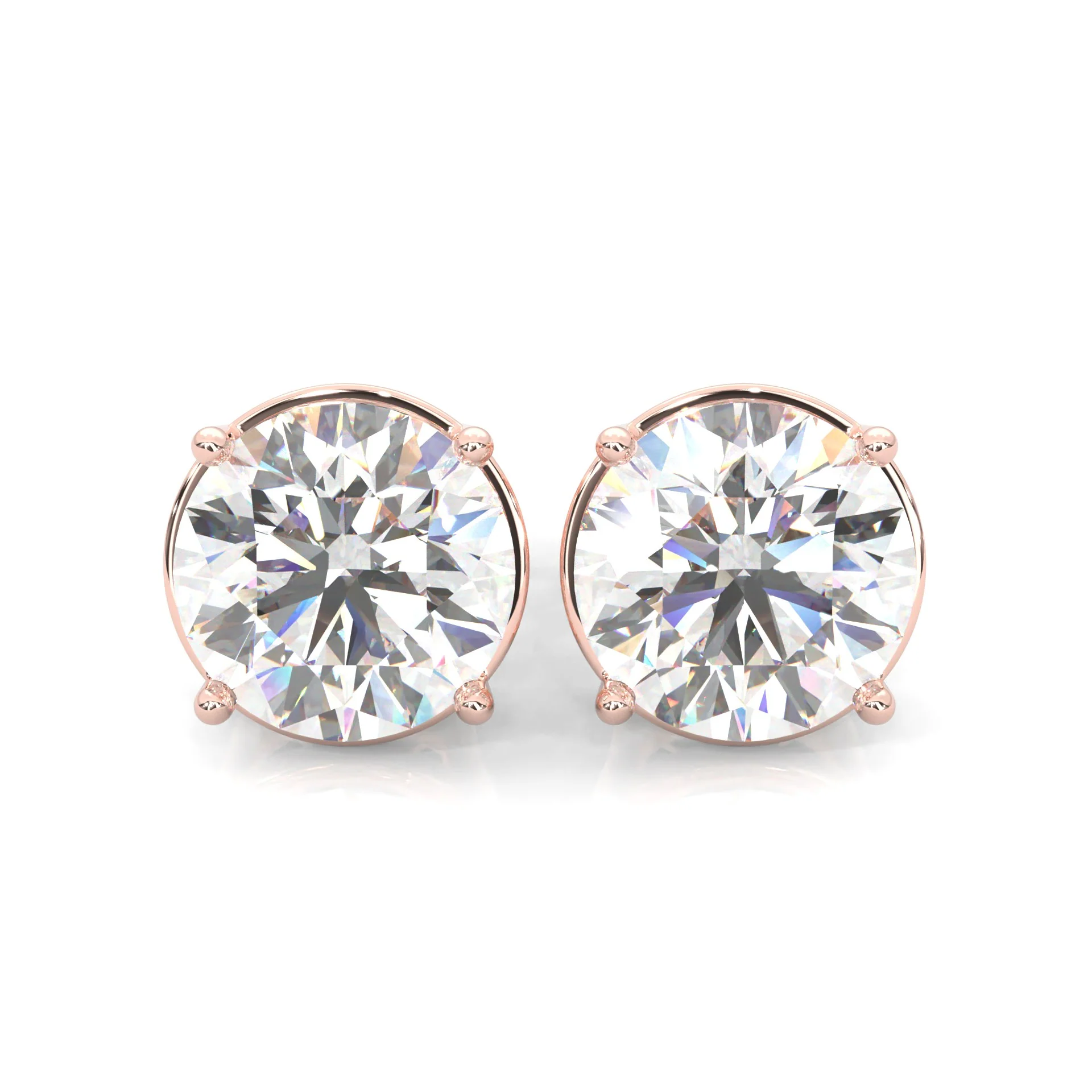 The Pure Seal Moissanite Earrings (Rose Gold ) - Image 4