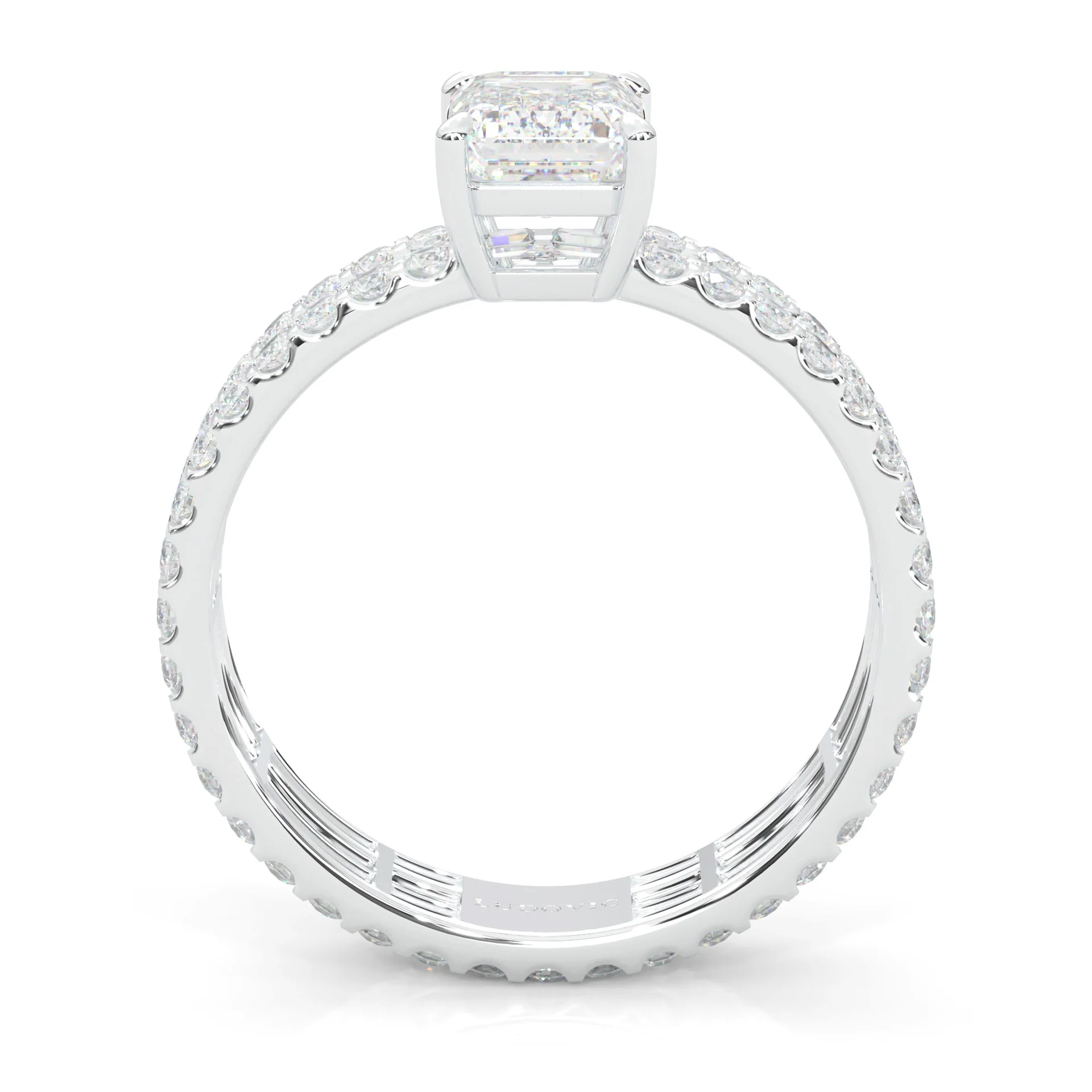 The Royal Emerald Cut Engagement Ring (14k Solid Gold) - Image 5