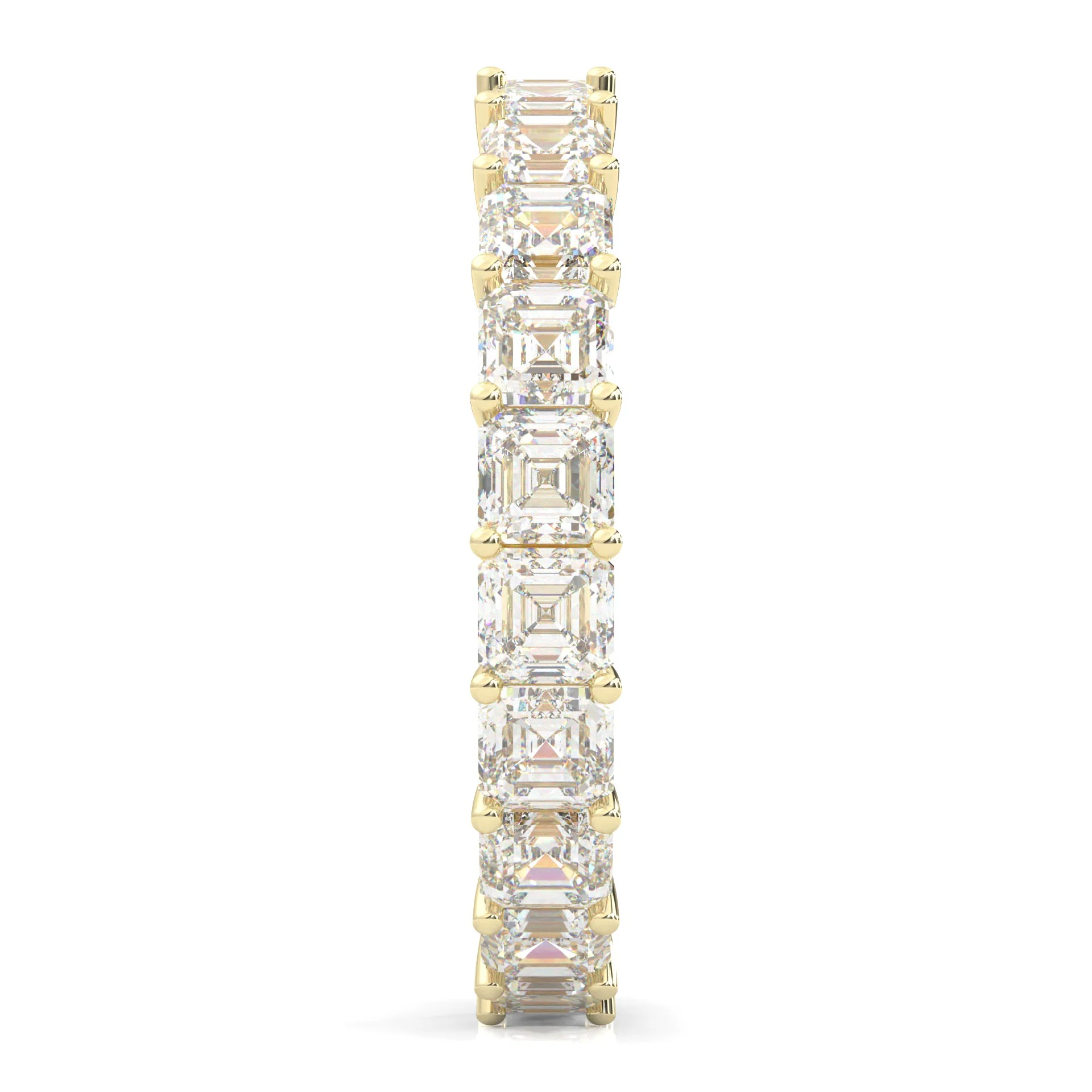 The Scented Belle Moissanite Eternity Ring ( Yellow Gold ) - Image 3