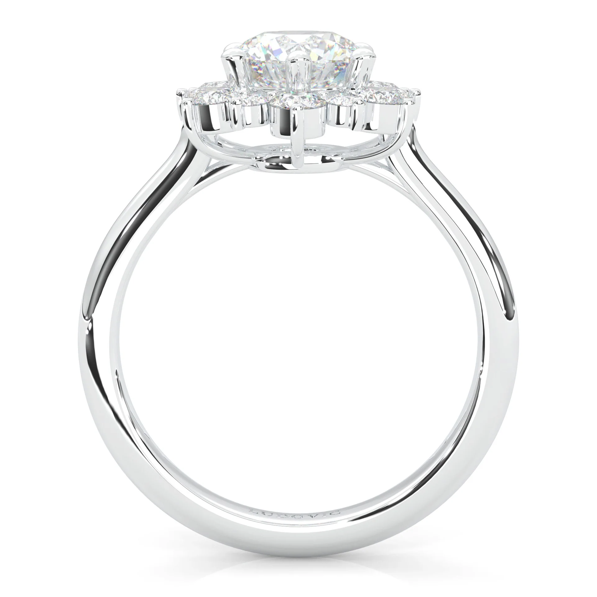 The Starburst Stream Solitaire Engagement Ring (14k Solid Gold) - Image 5