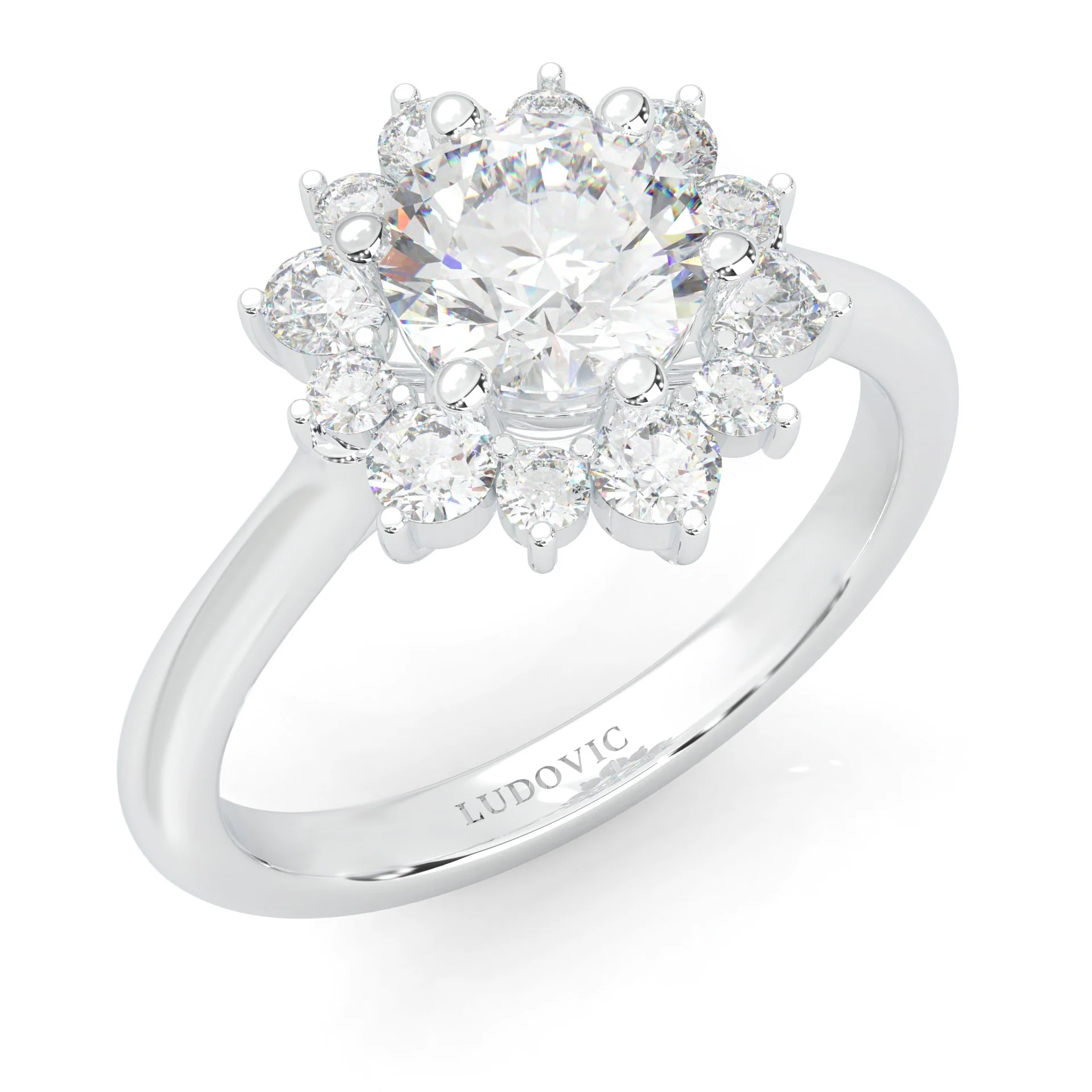 The Starburst Stream Solitaire Engagement Ring (14k Solid Gold) - Image 6