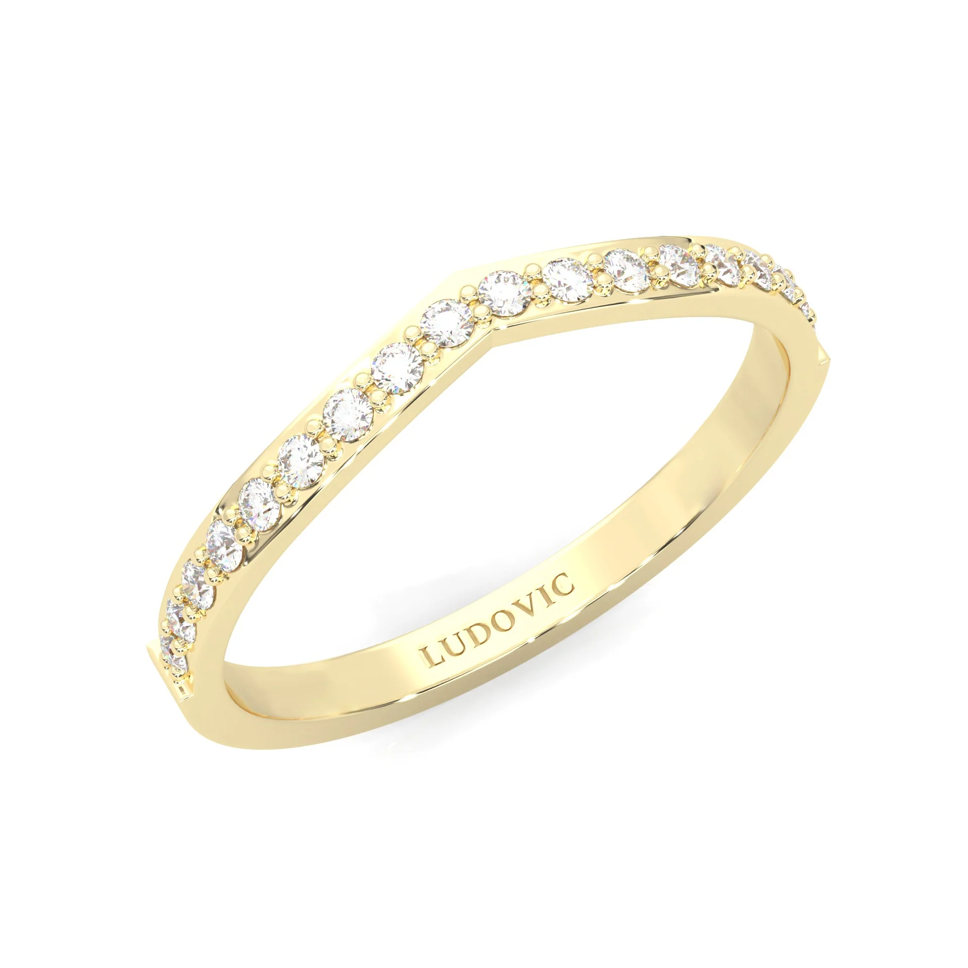 Wedding band 7 ( Yellow Gold ) - Image 6