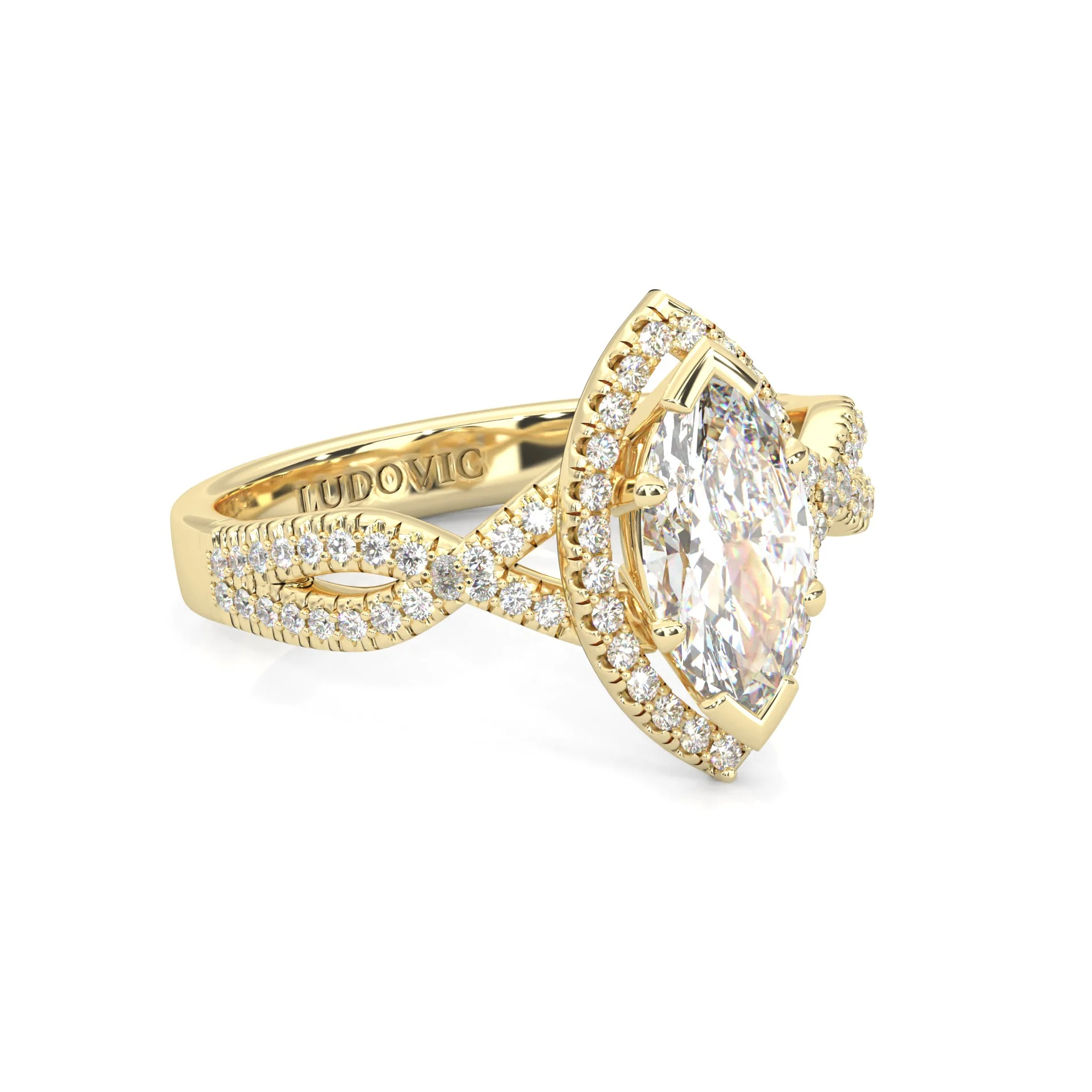 Wedding Set 4 (14k Solid Yellow Gold) - Image 4