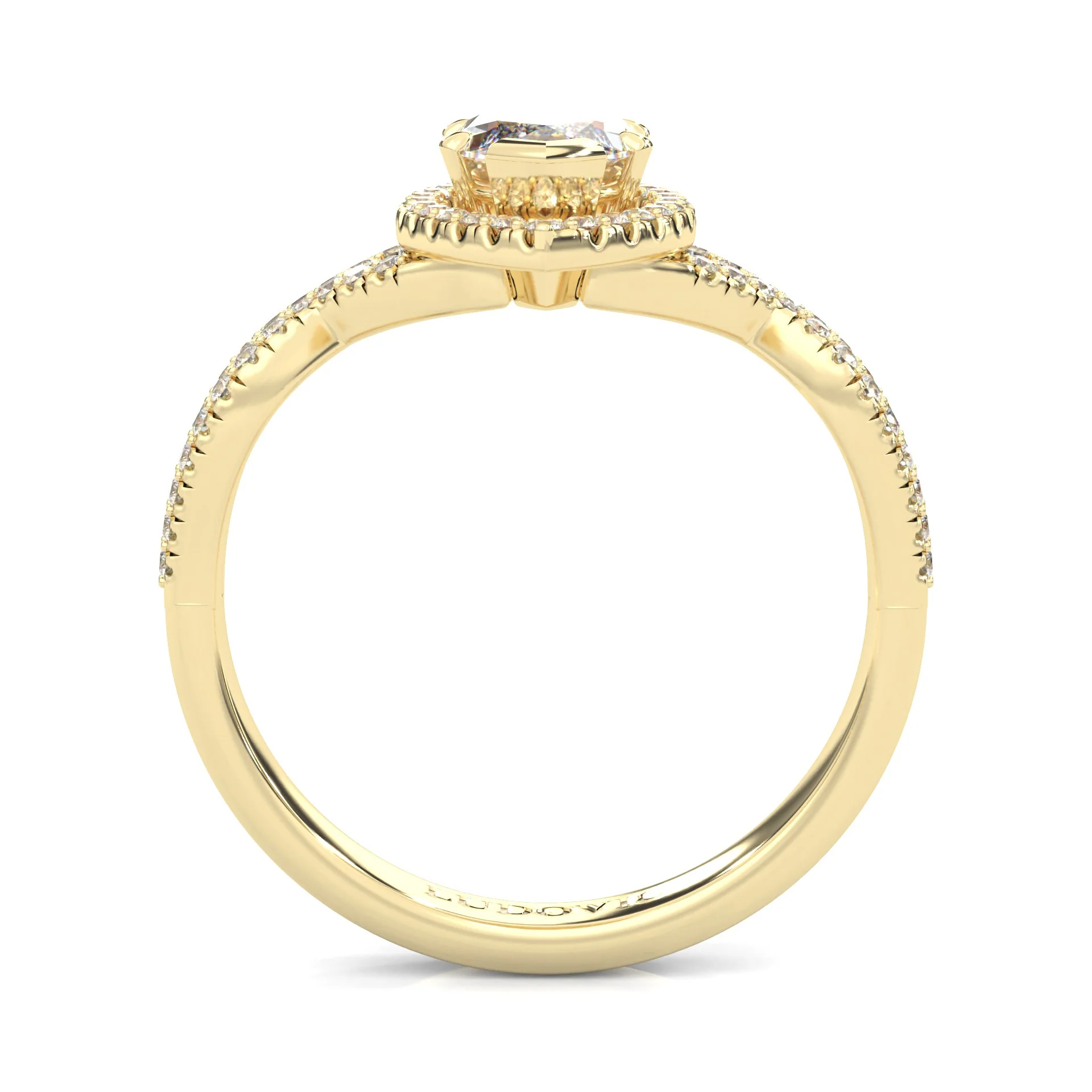 Wedding Set 4 (14k Solid Yellow Gold) - Image 7