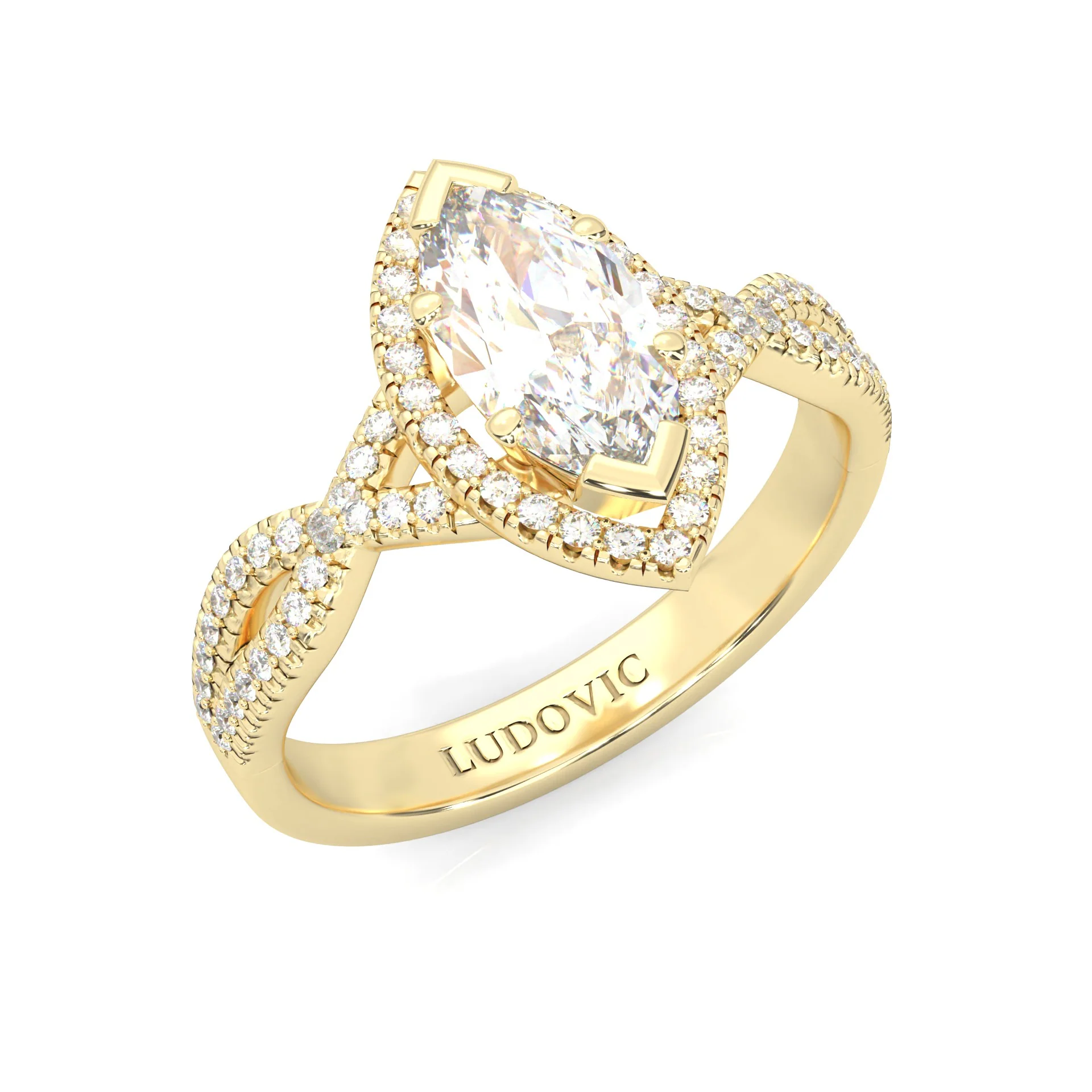 Wedding Set 4 (14k Solid Yellow Gold) - Image 8