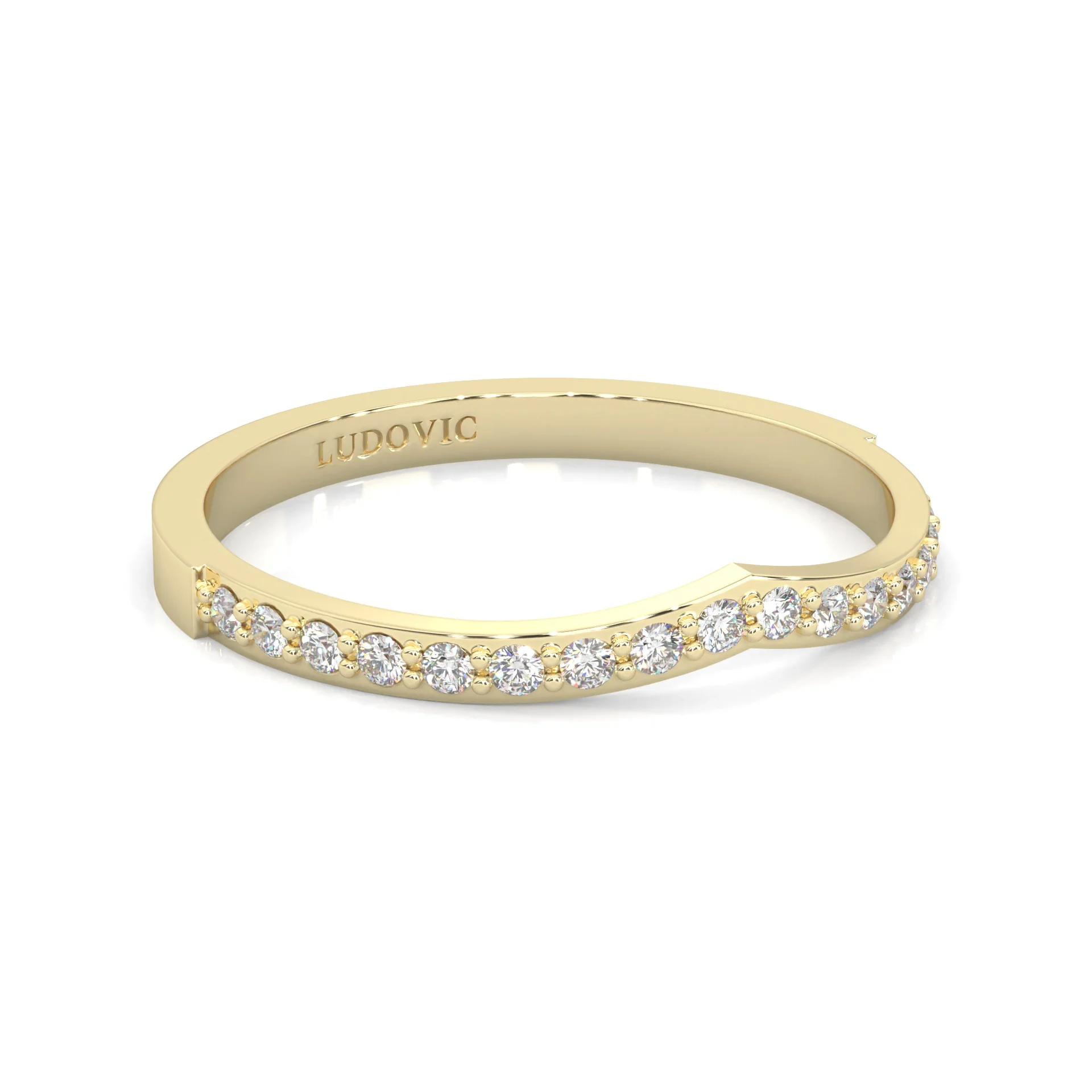 Wedding Set 7 (14k Solid Yellow Gold) - Image 10