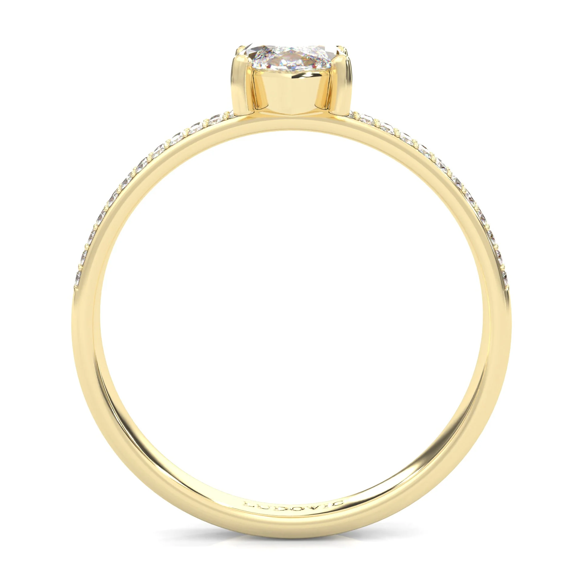 Wedding Set 7 (14k Solid Yellow Gold) - Image 7