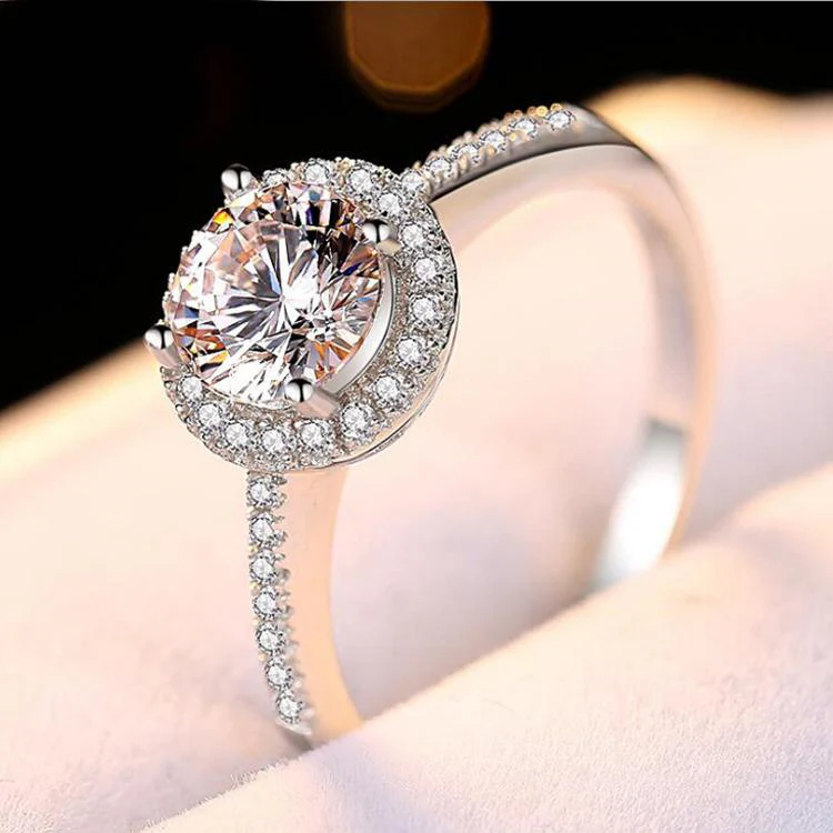White gold Royal Crown Ludovic Moissanite Ring™